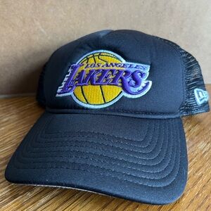 New Era 9Fifty SnapBack Black Mesh Los Angeles Lakers Hat Cap